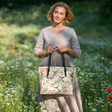 Shineful Hummingbird Symphony Leather Tote Bag