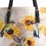 Shineful Radiant Sunflora Leather Tote Bag