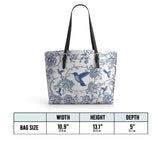 Shineful Whispers Of The Garden Leather Tote Bag