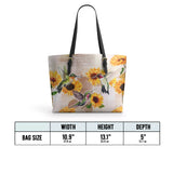 Shineful Radiant Sunflora Leather Tote Bag