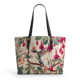 Shineful Fuchsia Waltz Leather Tote Bag