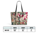 Shineful Fuchsia Waltz Leather Tote Bag