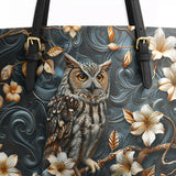 Shineful Nocturne Wisdom Leather Tote Bag