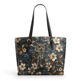 Shineful Nocturne Wisdom Leather Tote Bag