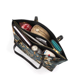 Shineful Nocturne Wisdom Leather Tote Bag