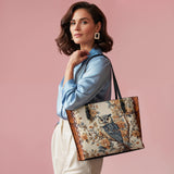 Shineful Imperial Owl Leather Tote Bag