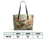 Shineful Hummingbird Whisper Leather Tote Bag