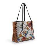 Shineful Leather Tote Bag Hummingbird Velvet Flight