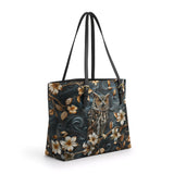 Shineful Nocturne Wisdom Leather Tote Bag
