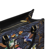 Shineful Hummingbird Nocturne Bloom Leather Bag