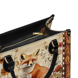 Shineful Whispers of the Fox Leather Bag