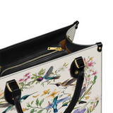Shineful Hummingbird Winged Bloom Leather Bag
