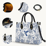 Shineful Whispers Of The Garden Leather Bag