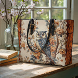 Shineful Imperial Owl Leather Tote Bag