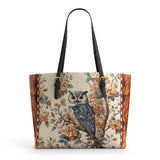 Shineful Imperial Owl Leather Tote Bag