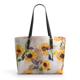 Shineful Radiant Sunflora Leather Tote Bag