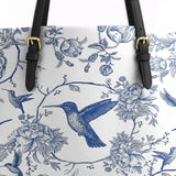 Shineful Whispers Of The Garden Leather Tote Bag