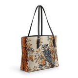 Shineful Imperial Owl Leather Tote Bag
