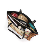 Shineful Whispers of the Fox Leather Tote Bag