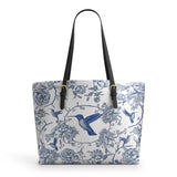 Shineful Whispers Of The Garden Leather Tote Bag