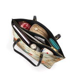 Shineful Hummingbird Whisper Leather Tote Bag