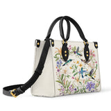 Shineful Hummingbird Winged Bloom Leather Bag