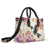 Shineful Hummingbird's Garden Leather Bag