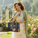 Shineful Hummingbird Nocturne Bloom Leather Bag