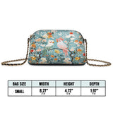 Shineful Leather Crossbody Bag Floral Rosy Cockatoo