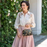 Shineful Nocturne Wisdom Leather Crossbody Bag