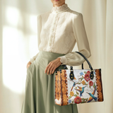 Shineful Hummingbird Velvet Flight Leather Bag