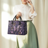 Shineful Midnight Bloom Leather Bag