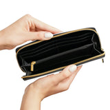 Shineful Leather Wallet Hummingbird Nocturne Bloom