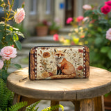 Shineful Whispers of the Fox Leather Wallet