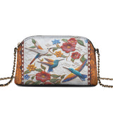 Shineful Leather Crossbody Bag Hummingbird Velvet Flight