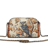 Shineful Imperial Owl Leather Crossbody Bag