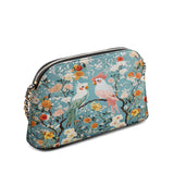 Shineful Leather Crossbody Bag Floral Rosy Cockatoo