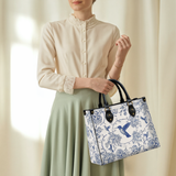 Shineful Whispers Of The Garden Leather Bag