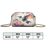 Shineful Hummingbird's Garden Leather Crossbody Bag