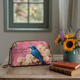 Shineful Bluebird Elegance Leather Crossbody Bag
