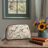 Shineful Hummingbird Symphony Leather Crossbody Bag