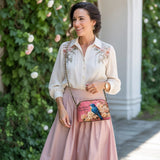 Shineful Bluebird Elegance Leather Crossbody Bag