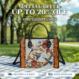 Shineful Hummingbird Velvet Flight Leather Bag