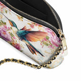 Shineful Hummingbird's Garden Leather Crossbody Bag