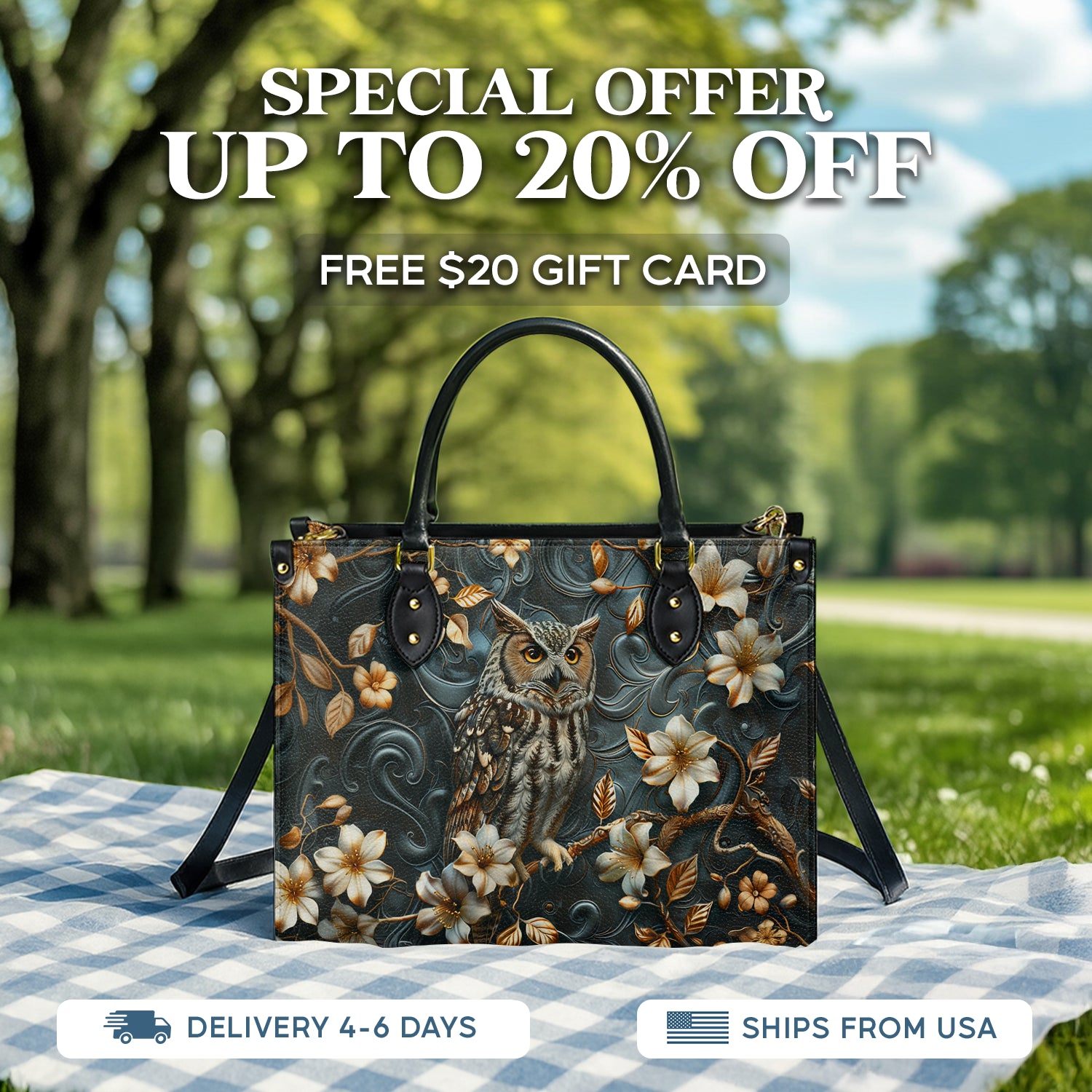 Shineful Nocturne Wisdom Leather Bag