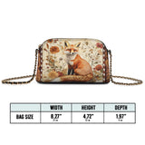 Shineful Whispers of the Fox Leather Crossbody Bag