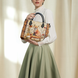 Shineful Whispers of the Fox Leather Bag