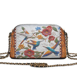 Shineful Leather Crossbody Bag Hummingbird Velvet Flight
