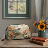 Shineful Hummingbird Whisper Leather Crossbody Bag