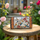 Shineful Leather Wallet Hummingbird Velvet Flight